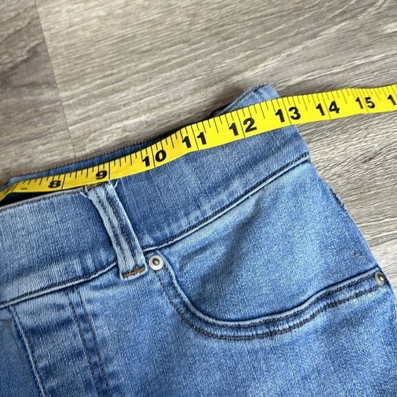 SPANX Blue Wash Pull-On Ankle Skinny Jeans High Rise Sz S - Picture 6 of 11